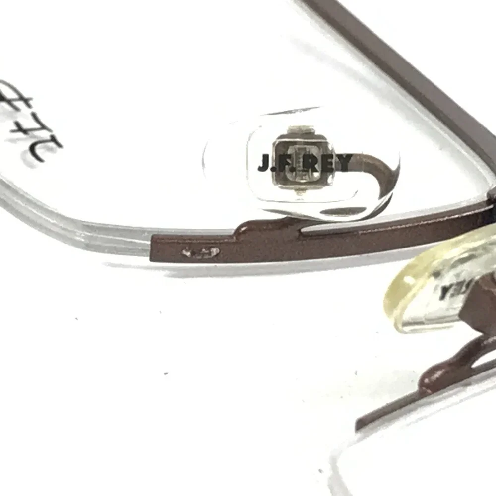 J.F. Rey Eyeglasses Frames JF2550 9000 Matte Brown Black Rectangle 50-19-140